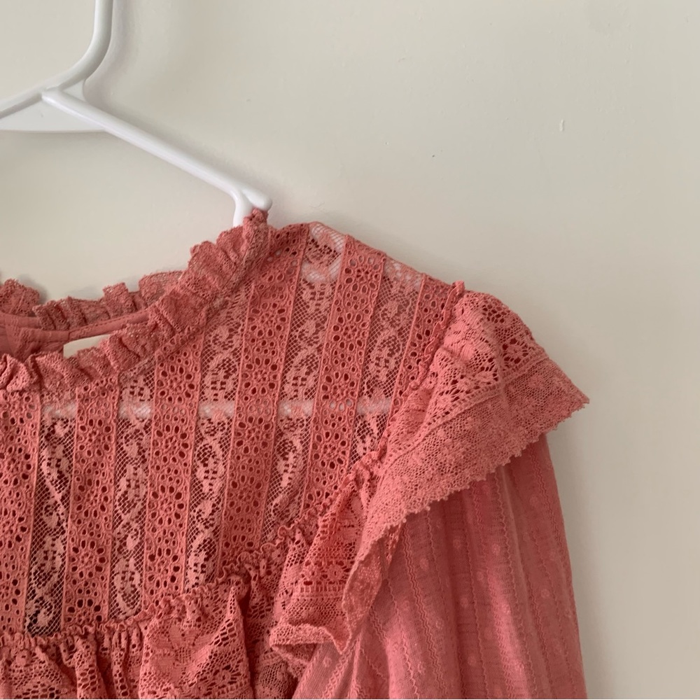 Sold❤️SALE❤️Doen pink Hillside dress long sleeve - Picture 9 of 11